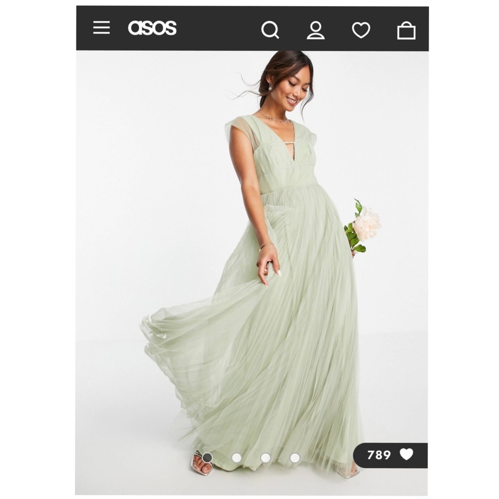 ASOS Sage Green Bridesmaid Dress 💚